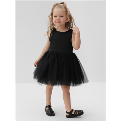 Платье нарядное детское MINAKU: PartyDress цвет чёрный, рост 128