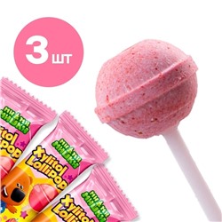 Леденец на палочке Xylitol Lollipop Клубника, 3шт