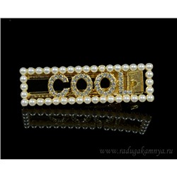 Заколка для волос с майоркой "COOL"