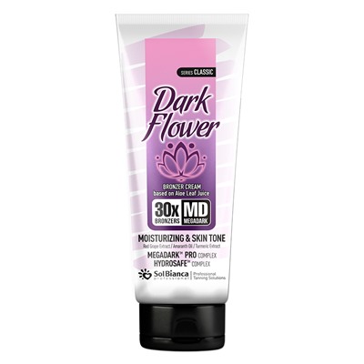 Крем-автозагар Dark Flower с маслом амаранта, экстрактами красного винограда и куркумы, 125 мл, бренд - SOL BIANCA