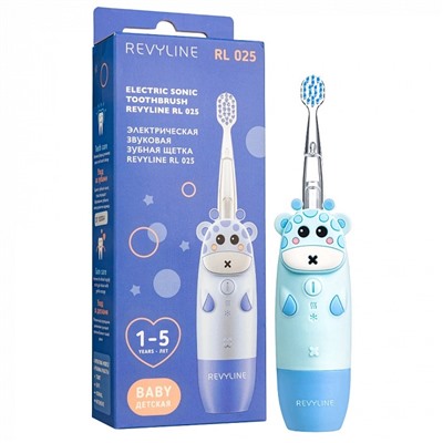 Электрическая зубная щетка Revyline RL 025 Baby Голубая