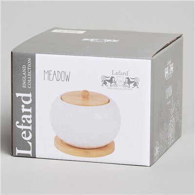 САХАРНИЦА LEFARD "MEADOW" С ДЕР. КРЫШКОЙ НА ДЕР. ПОДСТАВКЕ 12*9,5 СМ 450 МЛ