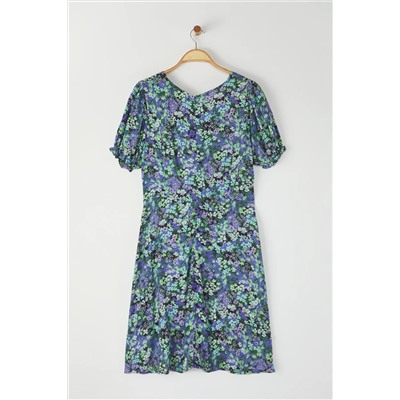 Blue A-Kesim/Bell Flower Well Dress Tbbss24ah00122