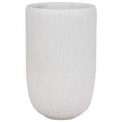 Кашпо Nobilis Marco "Ribs grey Jar" (файберклэй), D12хH20 см