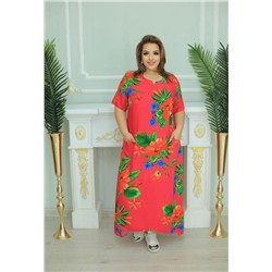 Платье 1404  plus size 4 цвета