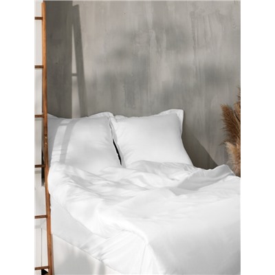 Простыня на резинке SL Home Tencel 180*200+30 см , цв. белый