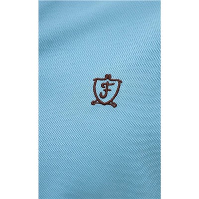 Футболка-поло F411-07-700 l.blue