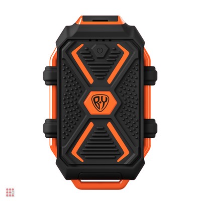 Аккумулятор мобильный, 10000 мАч, USB, 2А, защита IP67, фонарик, Чёрный