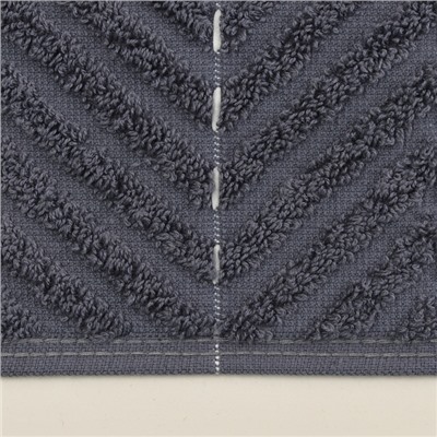 Коврик махровый SL HOME: Lines "Гри Сандре" 50х70 см, 100% хлопок, 750 г/м2