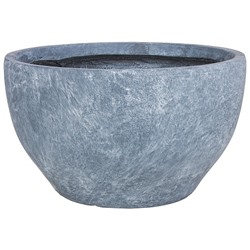 Кашпо Nobilis Marco "Stone graphite Round" (файберглас), D31,5хH18 см