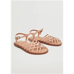 Sandalia tiras cruzadas -  Niña | MANGO OUTLET España