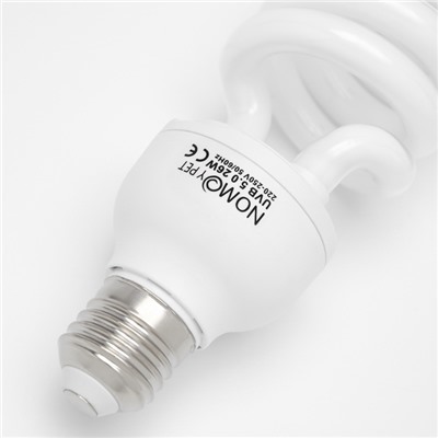 Лампа для террариума UVB 5.0 NomoyPet, 26 Вт, цоколь Е27