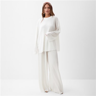 Костюм женский (блуза и брюки) MIST Classic collection, р. 48-50, белый
