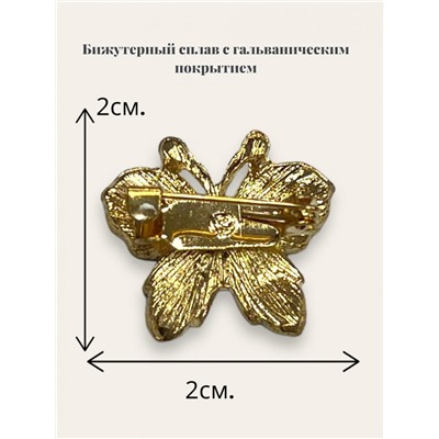 Брошь со стразами  БР3/3 модель 1