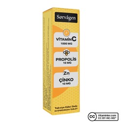 Sorvagen Vitamin C Propolis Zinc 20 шипучих таблеток