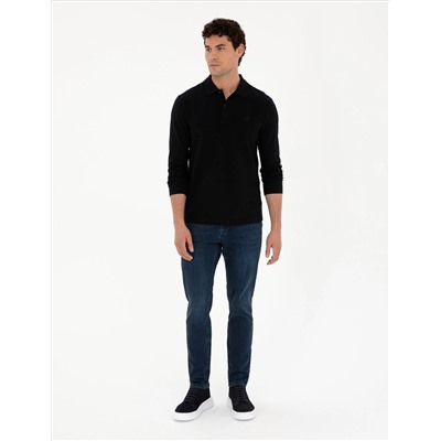 Black Slim Fit Basic Whothirt