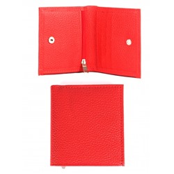 Портмоне женское Croco-ПР-917 натуральная кожа 2 отд,  6 карм,  красный флотер (113)  263953