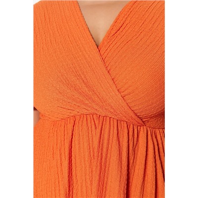 Open Orange Skater v -neck Cruve закрытие вязаного платья с большим размером TBBSS22EL2987