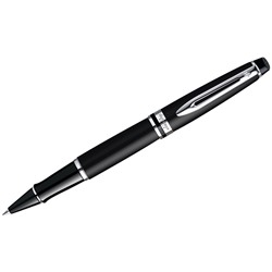 УЦЕНКА - Ручка-роллер Waterman "Expert Matt Black PT" черная, 0,8мм, подарочная упаковка