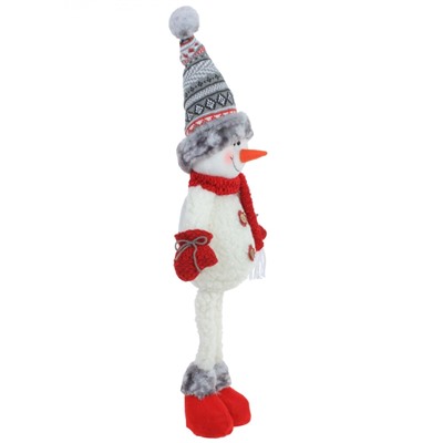 Игрушка набивная "Снеговик", L22 W9 H66/45 см, 2в.