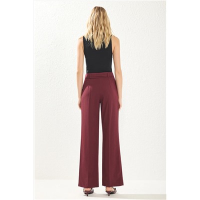 Burgundy Wide Leg/Wide PaCa ткацкие штаны Twoaw25pl00113