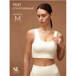 Топ спортивный женский Sima-Land Home, р. M, цвет молочный