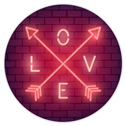 KM0807 Коврик для мыши Love, d.20см
