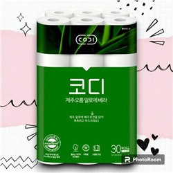 Ультрамягкая туал бумага "CODI - Aloe" с лосьоно Алоэ Вера (трехслойная, с рисунком) 30 м * 30 рул.