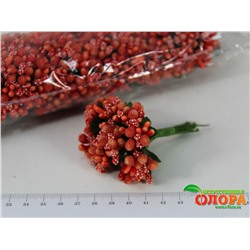 Бутоньерки ягодки сахарные (упаковка 12 связок)