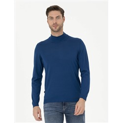 Индиго Slim Fit Half Fisherman воротнич