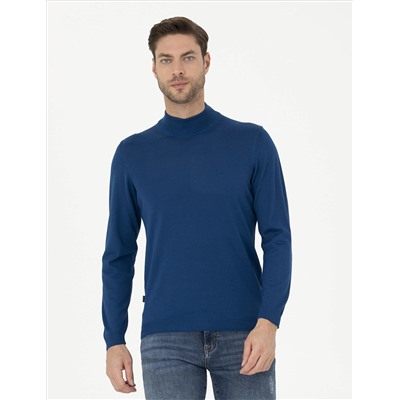 Индиго Slim Fit Half Fisherman воротнич