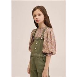 Peto vaquero recto -  Niña | MANGO OUTLET España