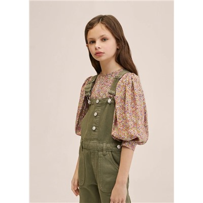 Peto vaquero recto -  Niña | MANGO OUTLET España
