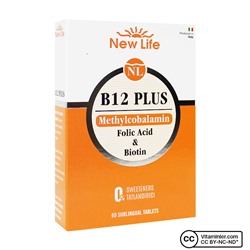 New Life B12 Plus 60 Подъязычная таблетка
