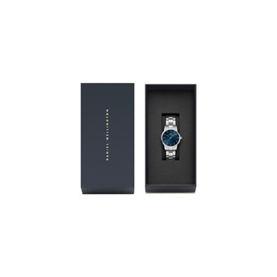 Reloj de cuarzo de acero Link Arctic 28 - Plateado