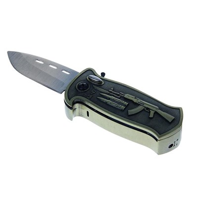 Зажигалка газовая для курения «Нож», пьезо, 7.5×3.5 см