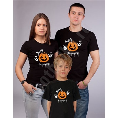 Футболки для семьи "Happy Halloween"