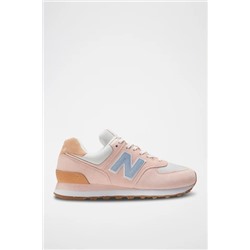 Zapatillas de nobuk 574 Rosa
