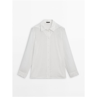 Camisa lyocell detalle triangular