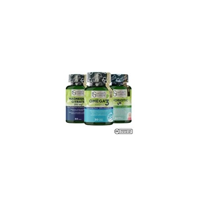 Набор Nature's Supreme Magnesium + Omega 3 + Пробиотик