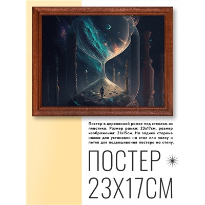 POSG-0229 Постер в рамке 23x17см Песочные часы