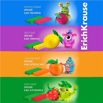 Пластилин 6 цветов, 96 г, ErichKrause Basic, в картонной упаковке