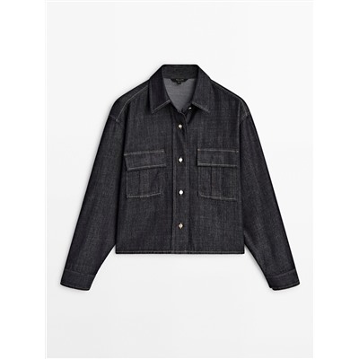 Camisa denim corta rinse wash