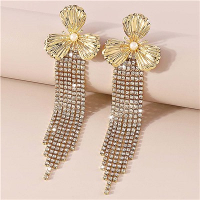 Серьги длинные на гвоздиках арт. 13 1438 (id 266704)