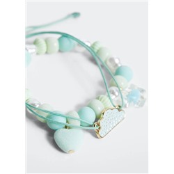 Set pulseras abalorios -  Niña | MANGO OUTLET España