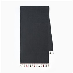 Дорожка на стол Этель Home collection 40×146 см, серая, 100% лён