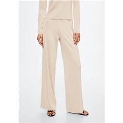 Pantalón palazzo plisado -  Mujer | MANGO OUTLET España