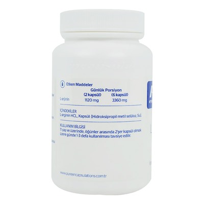 Pure Encapsulations L-аргинин 60 капсул