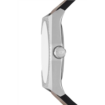 Reloj de cuarzo de piel - Marrón y plateado