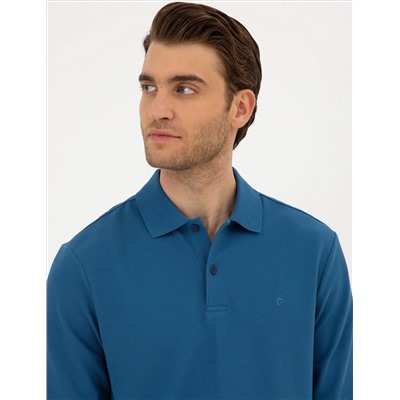 Открытая темно -синие Slim Fit Basic Whothirt